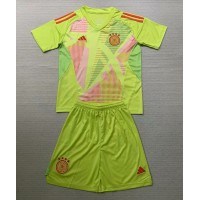 Camiseta Alemania Portero Visitante Equipación para niños Eurocopa 2024 manga corta (+ pantalones cortos)